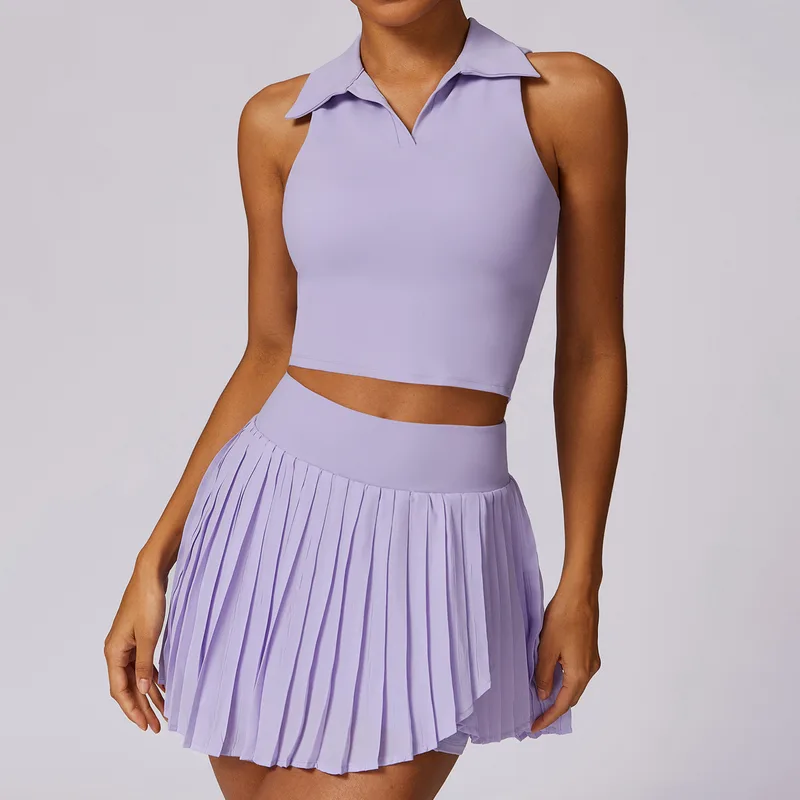 Women's Tennis Running Yoga Set Bare Feel Breathable