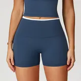 YS9238-4 · Badge Blue Badge Blue Women's Running Yoga Yoga Shorts Bare Feel Fitted