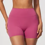 Strawberry Pink Women's Running Yoga Workout Shorts Bare Feel Fitted