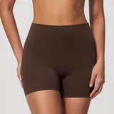 YS9300-7 · Dark Brown Dark Brown Women's Running Yoga Workout Shorts Bare Feel Fitted