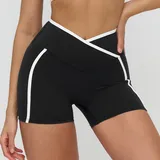 YS9528-2 · Jet Black Jet Black Women's Running Yoga Activewear Set Bare Feel Fitted