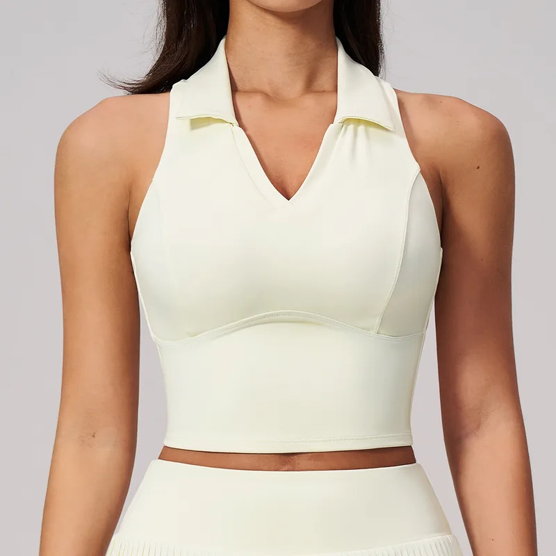Tennis Running Women's Yoga Set Sleeveless Quick Dry