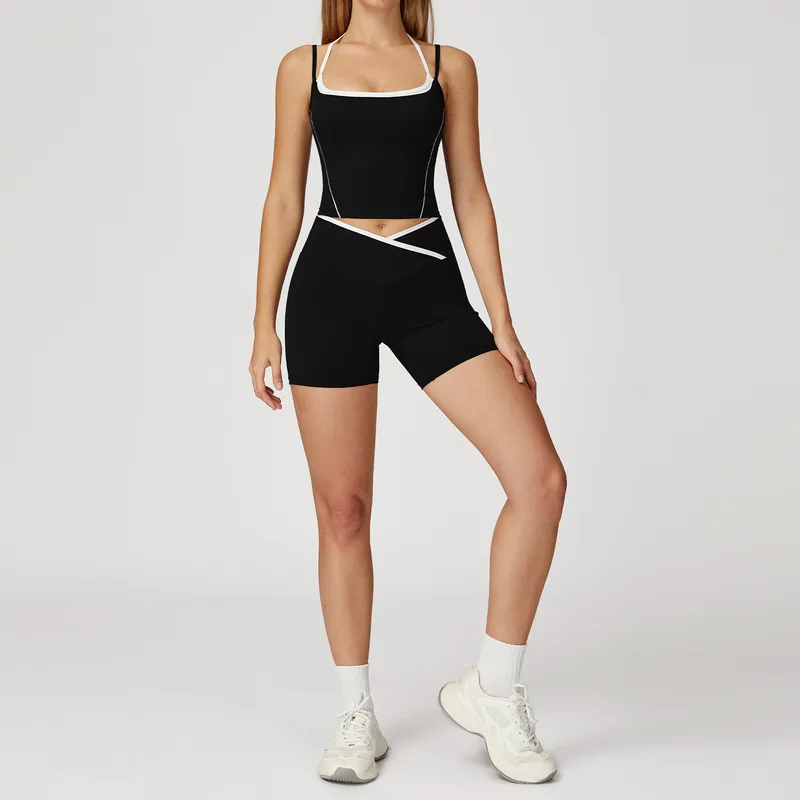 Women's Tank Shorts Yoga Set