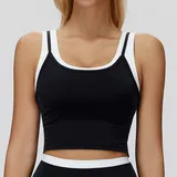 Jet Black Bare Feel Running Women's Supportive Sports Bra Tank