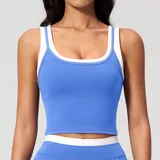 YSB3129-7 · Sky Blue Sky Blue Bare Feel Running Women's Supportive Sports Bra Tank