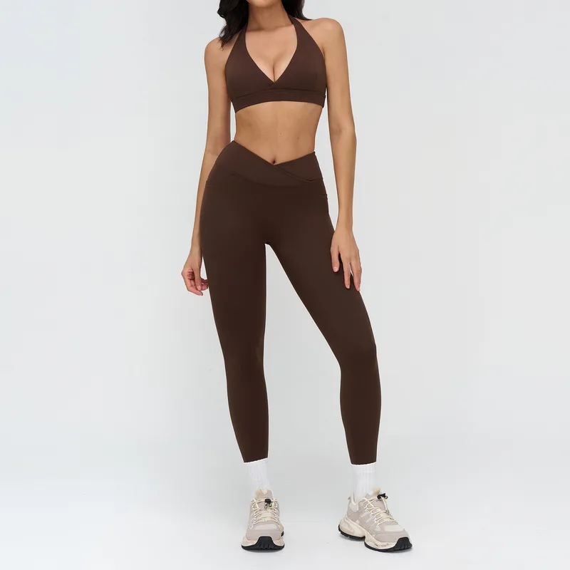 Women's Bra Shorts Yoga Set Long Pants