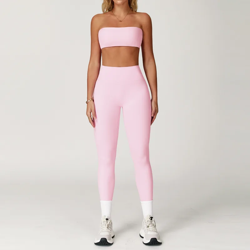 Women's Brushed Quick Dry Active Set Bra Long Pants