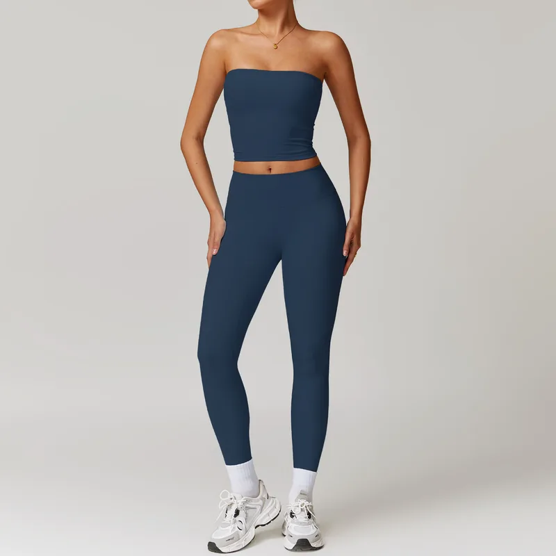 Women's Racerback Vest & Leggings Yoga Set