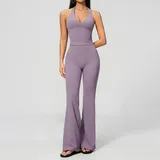 Lilac Women's Pilates Wide Leg Yoga Pants Wide Leg