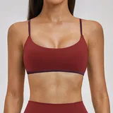 Red Bean Fitness Outdoor Women's Yoga Workout Performance Top Layered