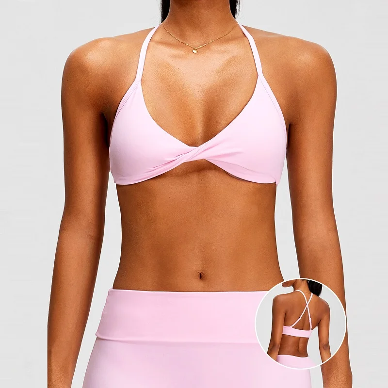 Padded Cross-Back Bra